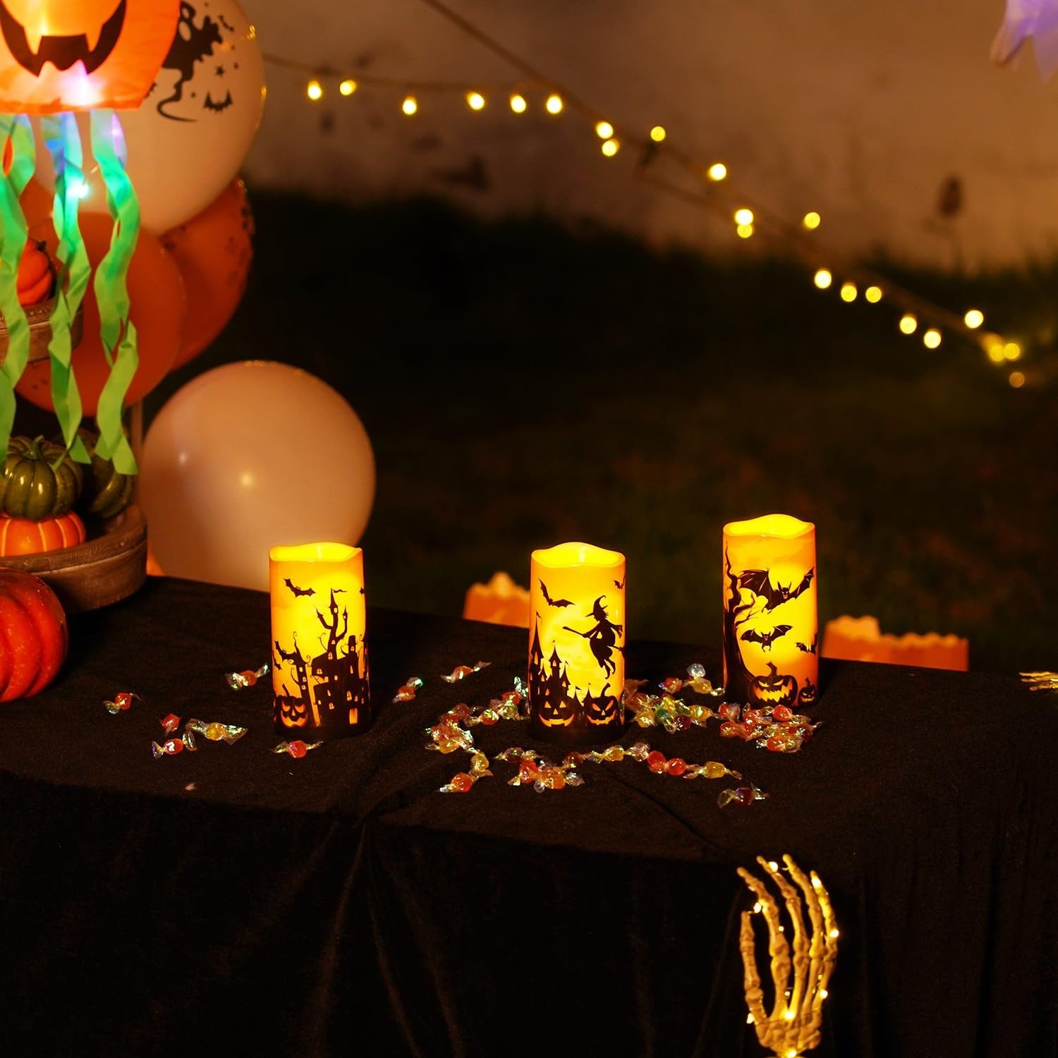 🎃Halloween Pre-sale🎃3PCS Halloween Candles with Remote Timers