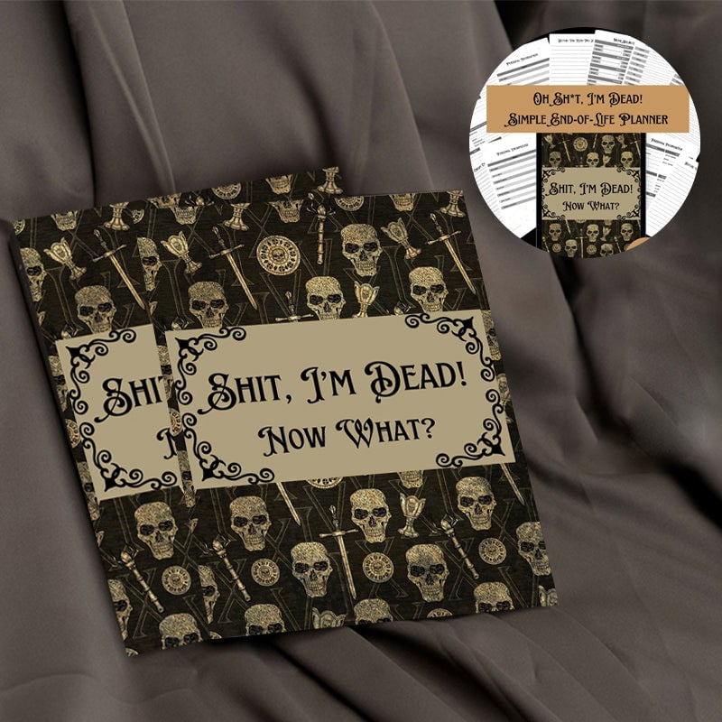 🎃 Halloween Gift: Sh*t, I’m Dead! End of Life Planner💀👍BEST SELLER
