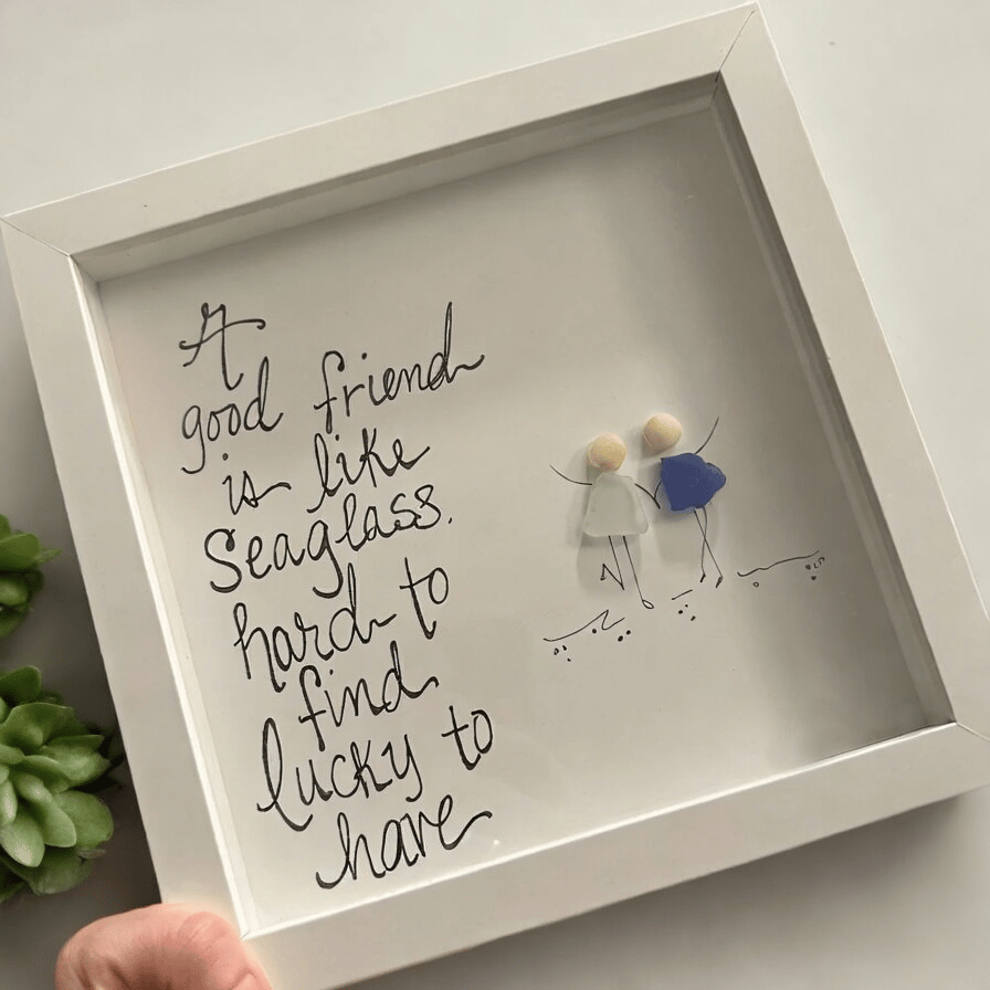 Friendship sea glass🖐️Handmade