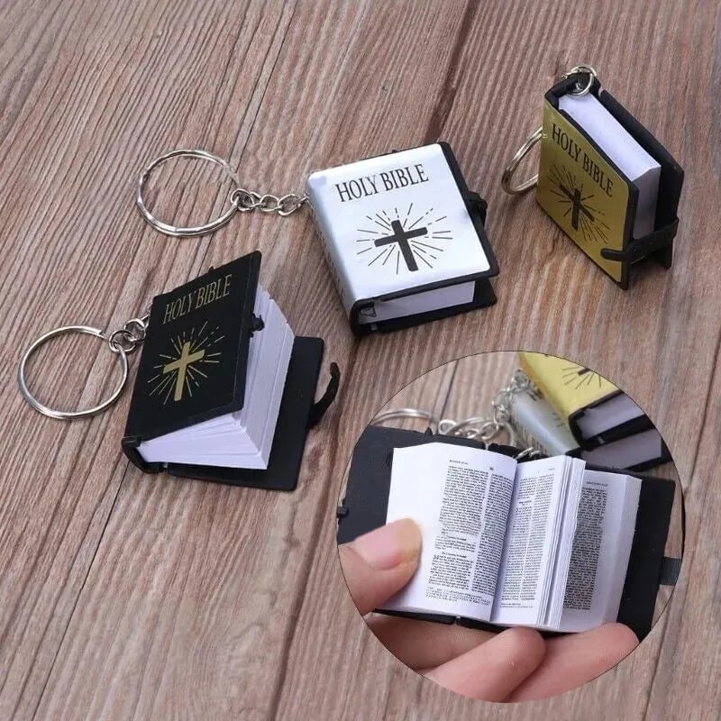 🔥LAST DAY 50% OFF - 📚✨Mini Bible Keychain Pendant