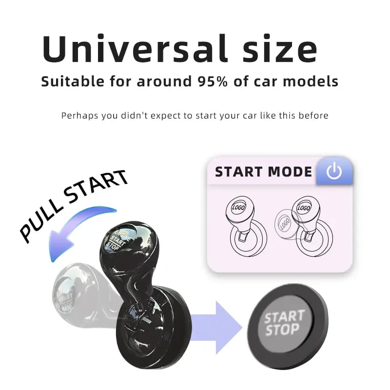 🚗 Car Push Start Button Cover – Start Engine Button Cover
