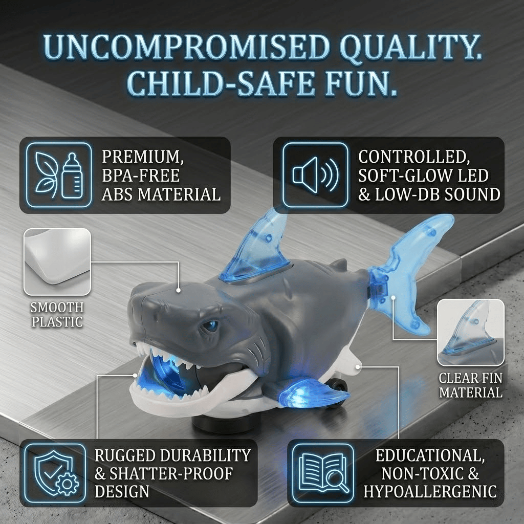 LuminoShark: Electric Glowing Swivel Shark