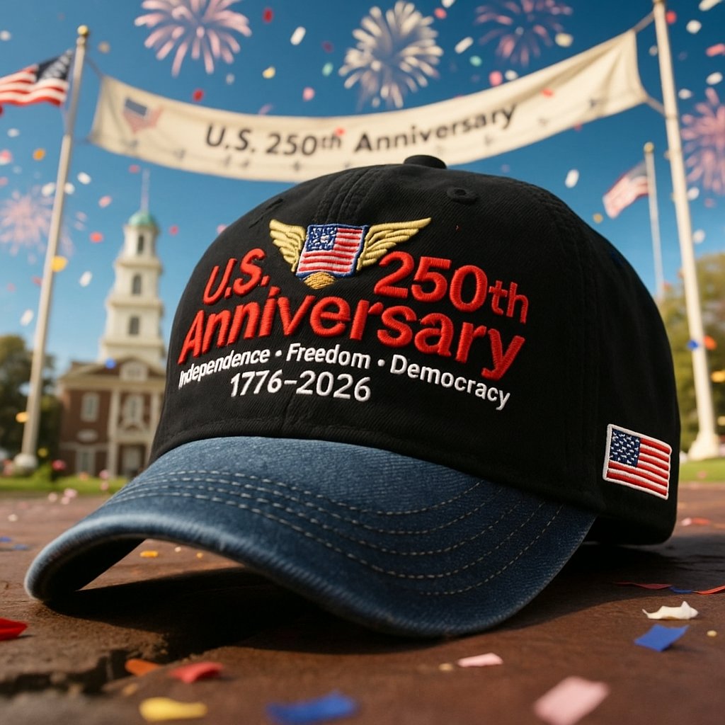 🏆#1 Bestselling- 🔥U.S. 250th Anniversary Retro Washed Cap