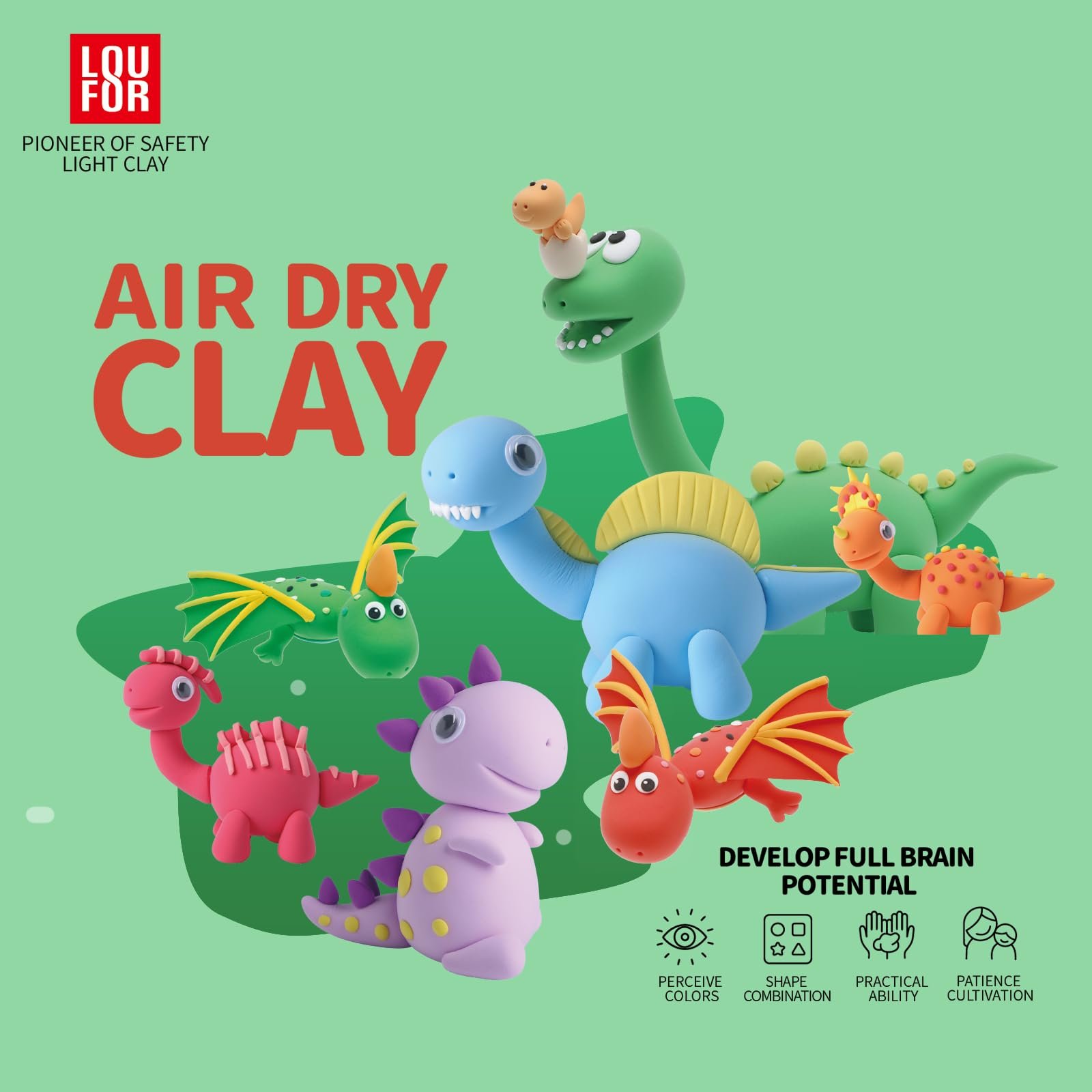 Air Dry Clay Pets Group Modeling Clay Kits for Kids