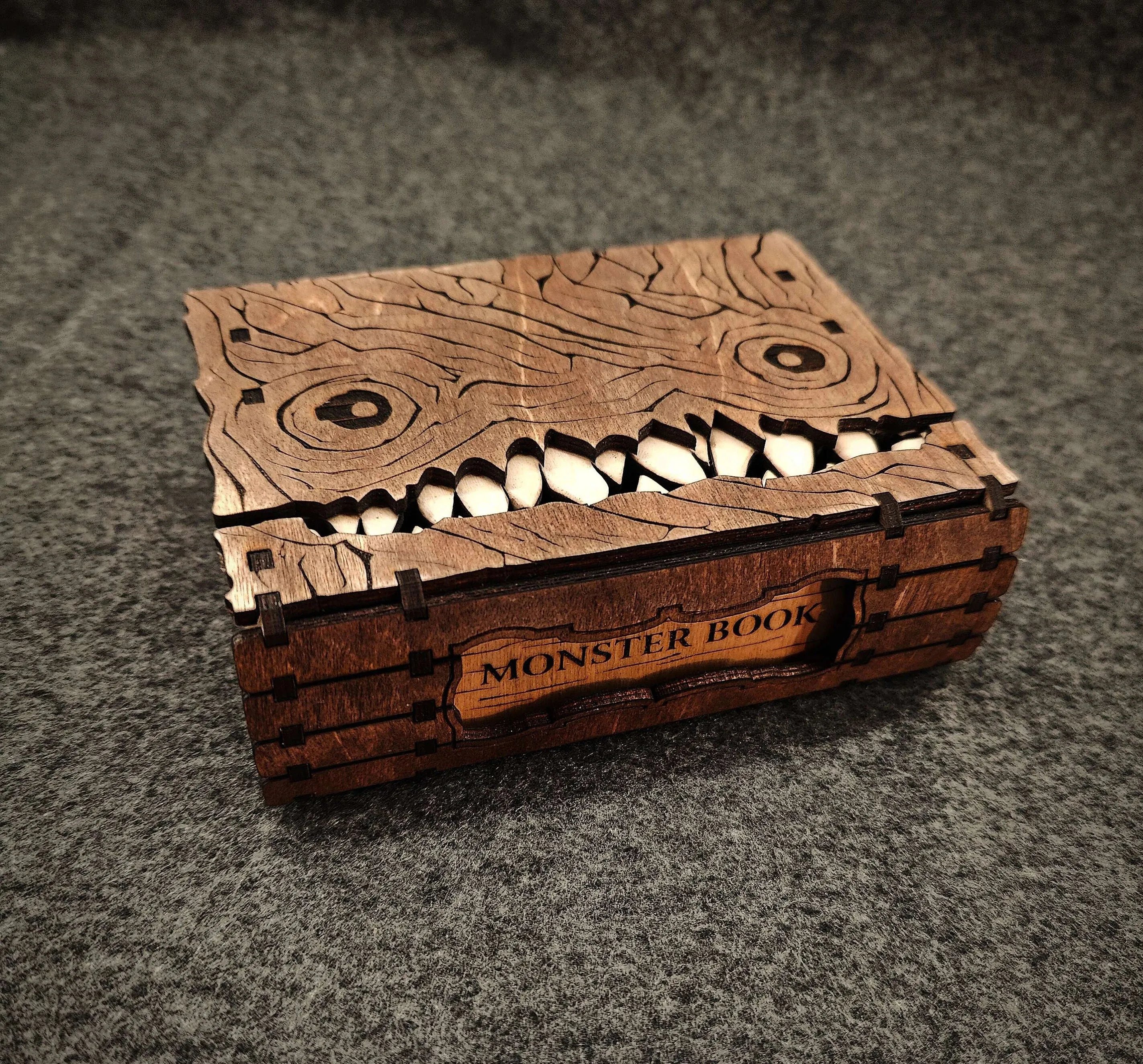 🔥LAST DAY 49% OFF👹Monster Book Mimic Tabletop Storage Box 📚