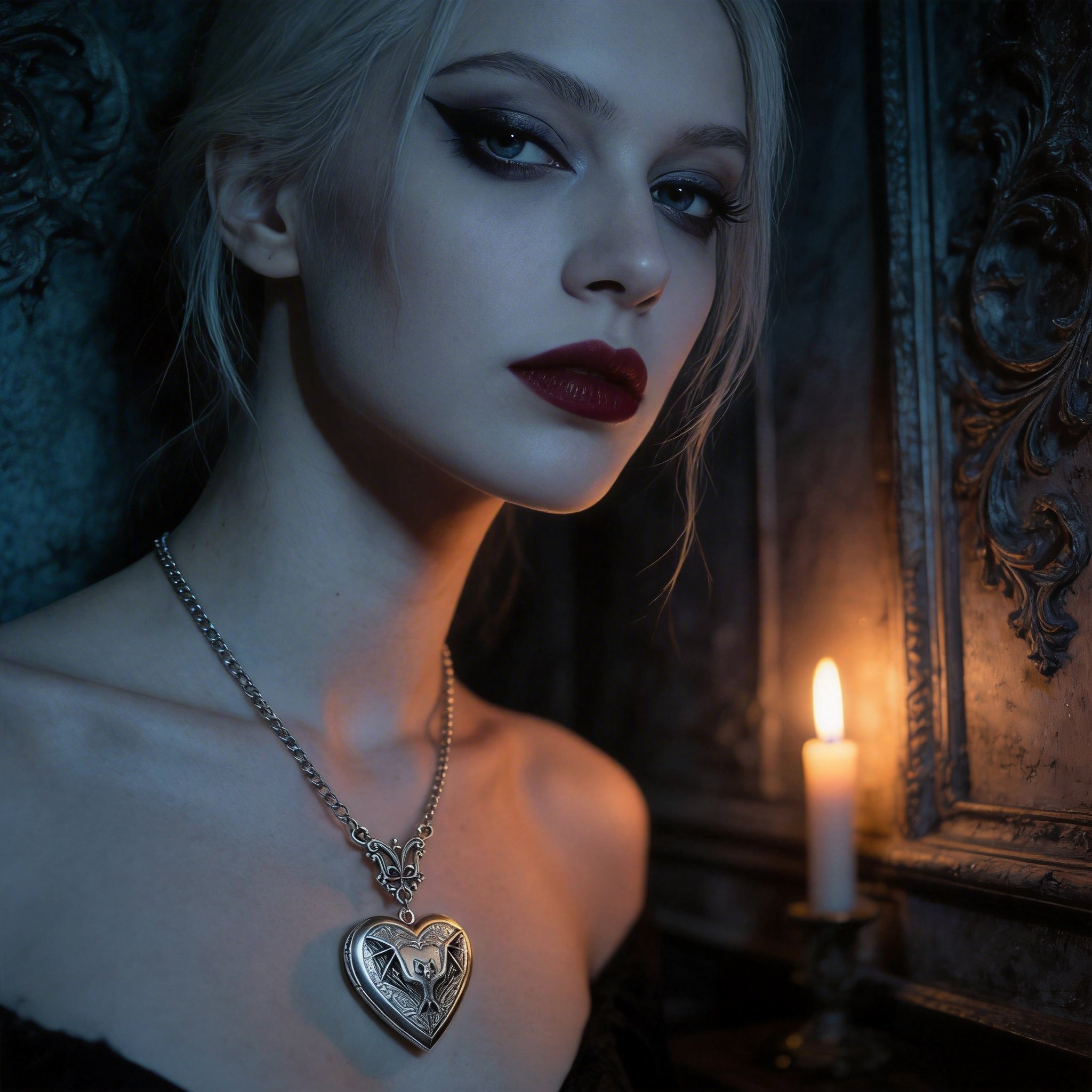 🖤✨ Gothic Heart Pendant Necklace – Vintage Love Heart Statement Jewelry