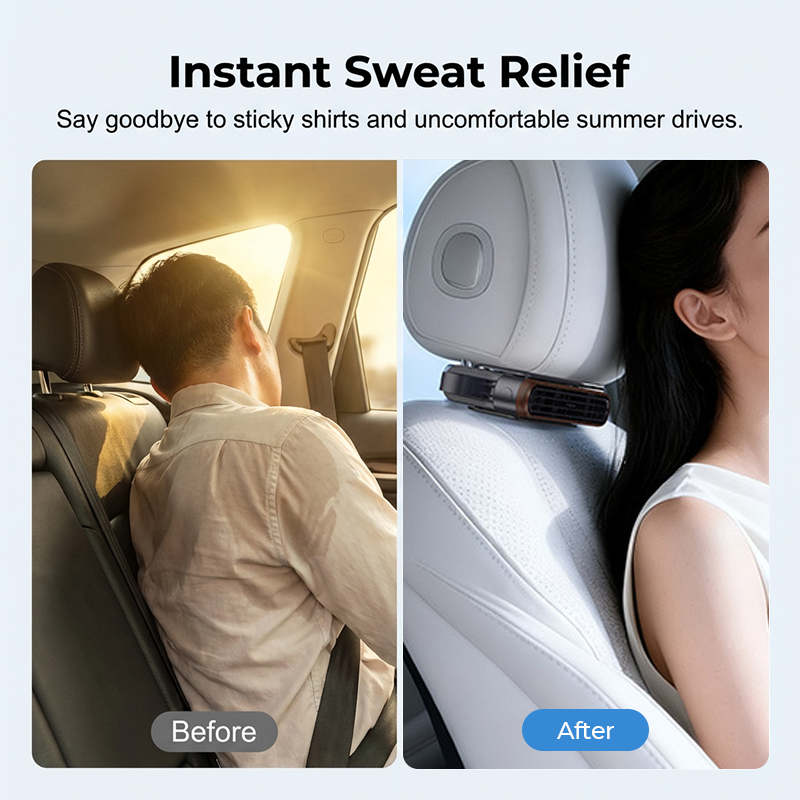 🔥LAST DAY SALE 50% OFF🏆Car Seat Fan 🌬️ – 3-Speed Rechargeable Clip-On Fan with 3000mAh Battery 🔋 | USB-C Charging ⚡ for Cars 🚗, Golf Buggies 🛺 & Campervans 🏕️