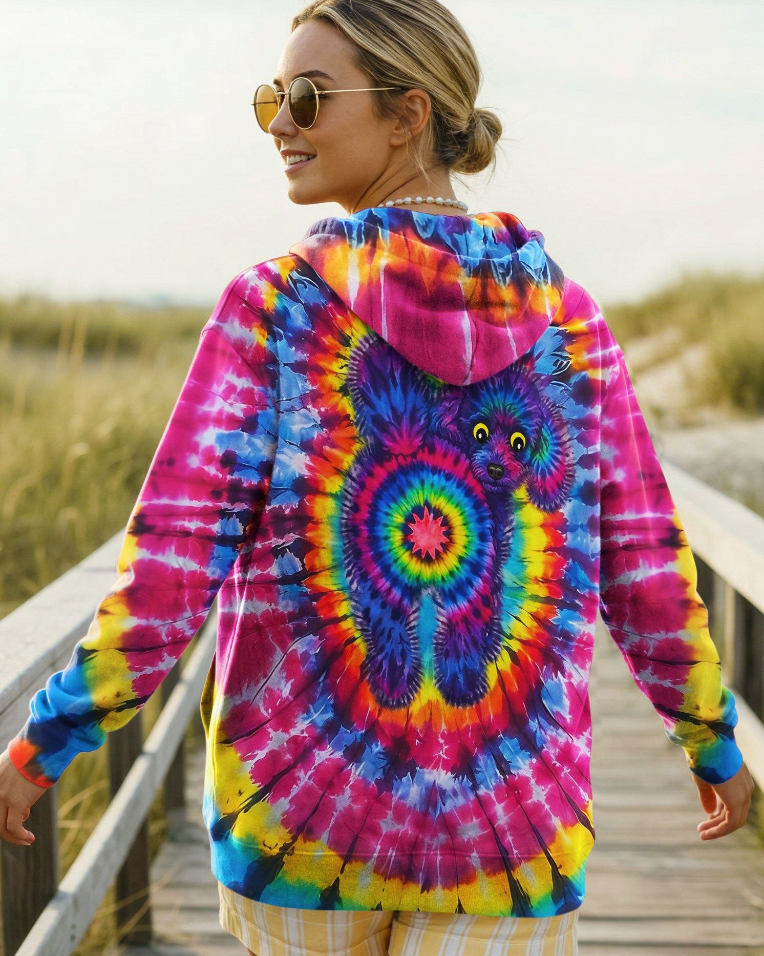 POODLE DOG SWIRL ALL OVER PRINT - TLNO0801261