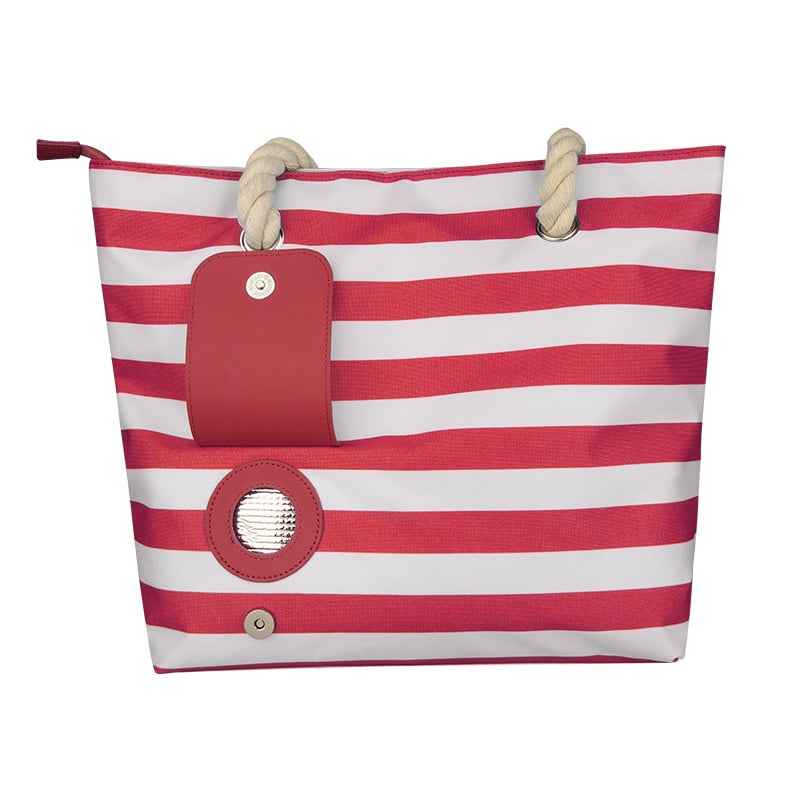 Beach Wine Tote Bag Wine Cooler Bag Leakproof Insulated Purse Carrier With Spout
