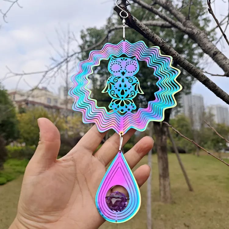 🔥LAST DAY 50% OFF - ✨🌈Colorful Rotating Wind wheel Pendant✨