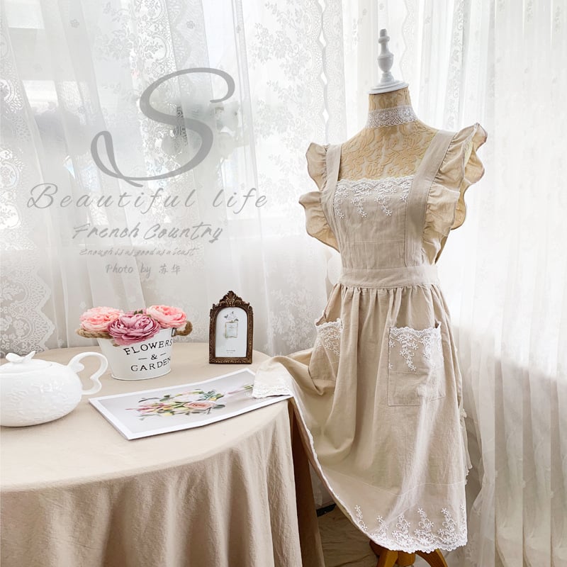 🌸The 100% Cotton Floral Apron – Soft, Stylish & Full Coverage