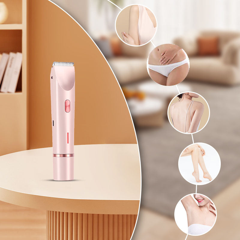 ✨Best Seller 70%OFF！🔥IPX7 Waterproof Dual-head Shaver 💖1 Set Rechargeable 2 in 1 Body & Facial Hair Removal