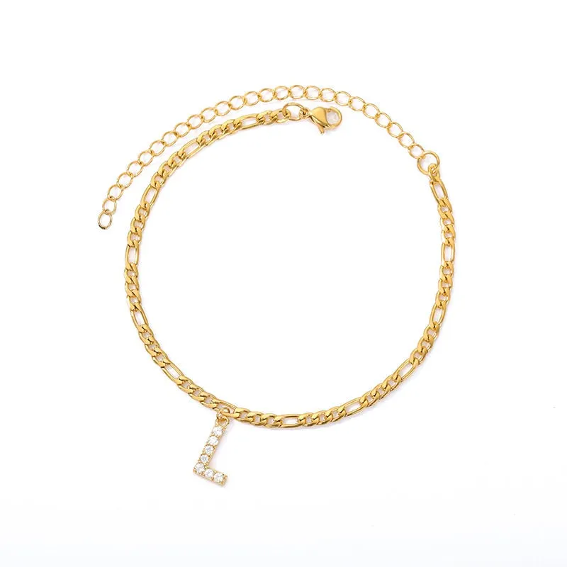 【Buy 1 Get 1 Free】Initial Anklet & Initial Rings