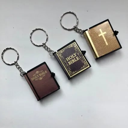 🔥LAST DAY 50% OFF - 📚✨Mini Bible Keychain Pendant