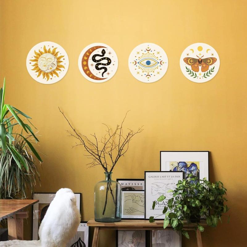 ❤️Beginner Friendly🧶🪡 4 Piece Tarot Astrology Embroidery Starter Kit Includes Instructions🔮