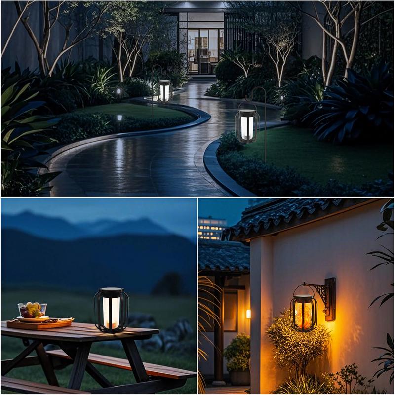⏰Historical Lowest Price: Save 49%-🔥Solar lantern outdoor light with base