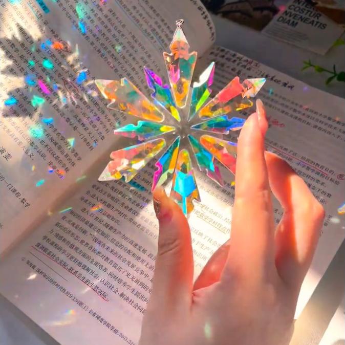 🔥LAST DAY 50% OFF - ❄️🌈Crystal Snowflake Suncatcher