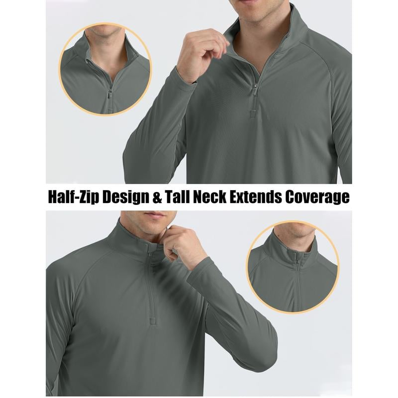 🎁Last Day Promotion 49% OFF-🔥Men's 1/4 Zip Shirt UPF 50+ Quick Dry Lightweight Long Sleeve
