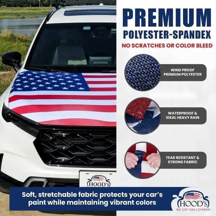 Memorial Day Best Gifts 60% OFF🔥American Car Hood Flag🦅【Buy 2 Free Shipping】