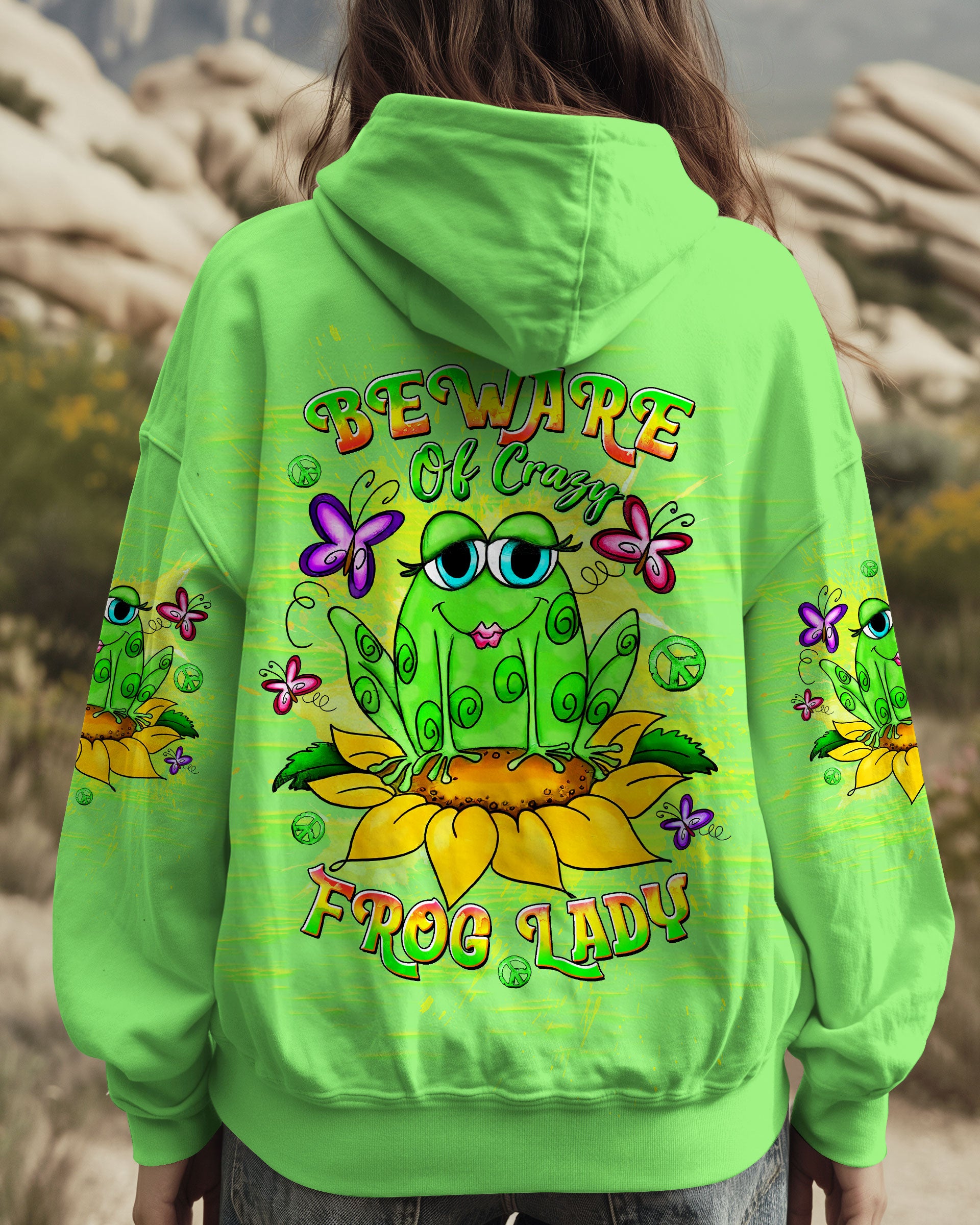 BEWARE OF CRAZY FROG LADY ALL OVER PRINT - TLTW2111244