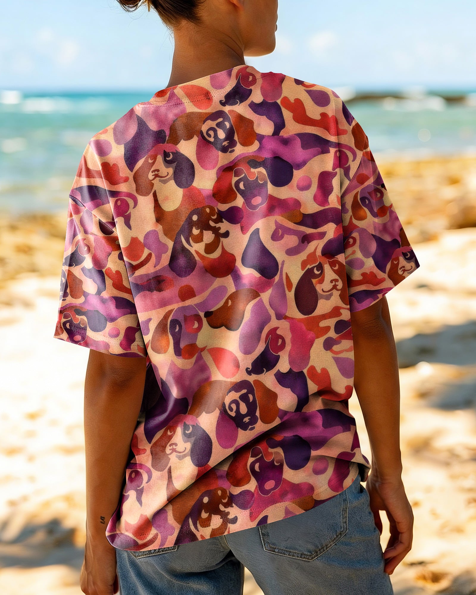 DACHSHUND DOG CAMOUFLAGE ALL OVER PRINT - TLTW1003262
