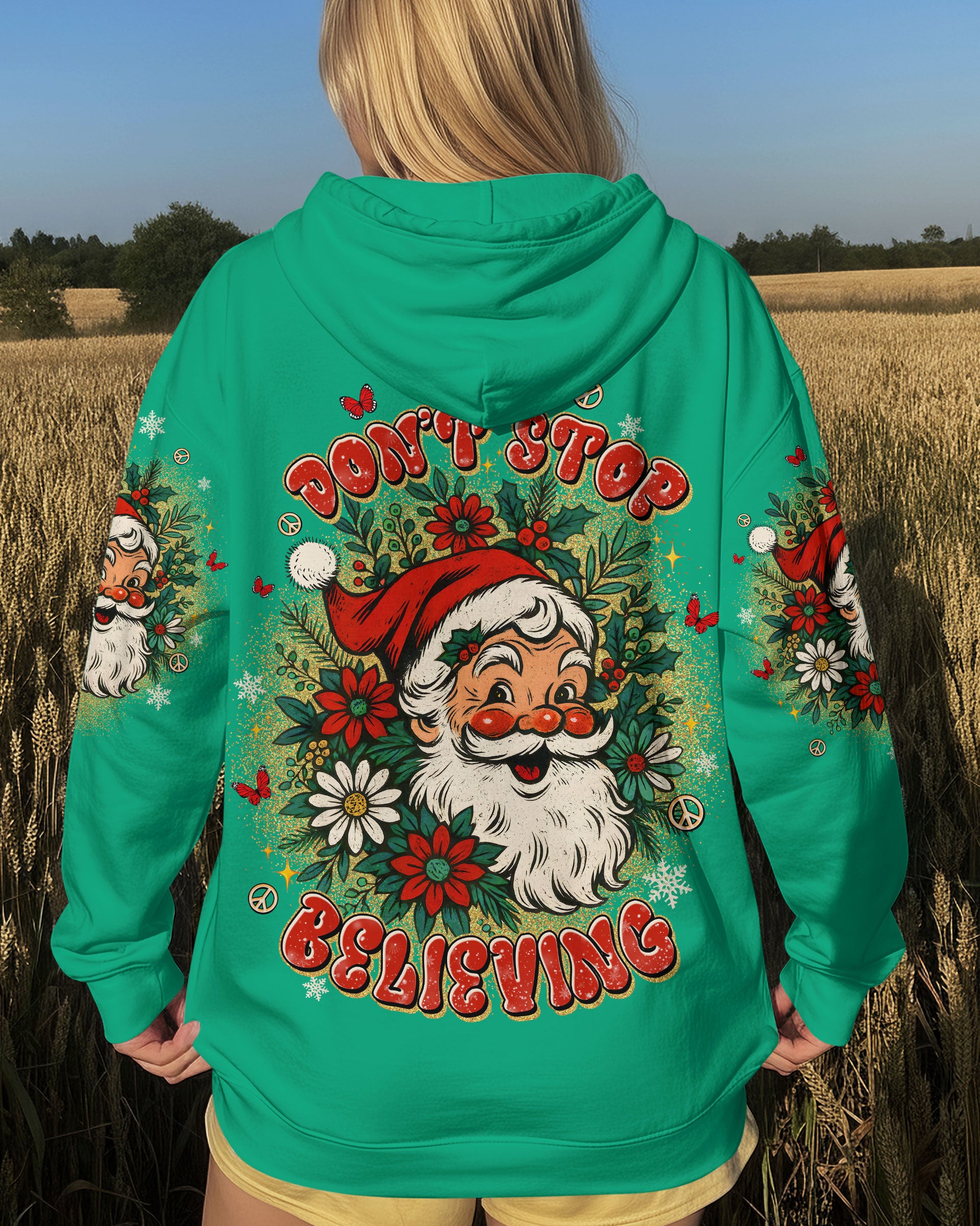 DON'T STOP BELIEVING CHRISTMAS ALL OVER PRINT - TLTW1211251