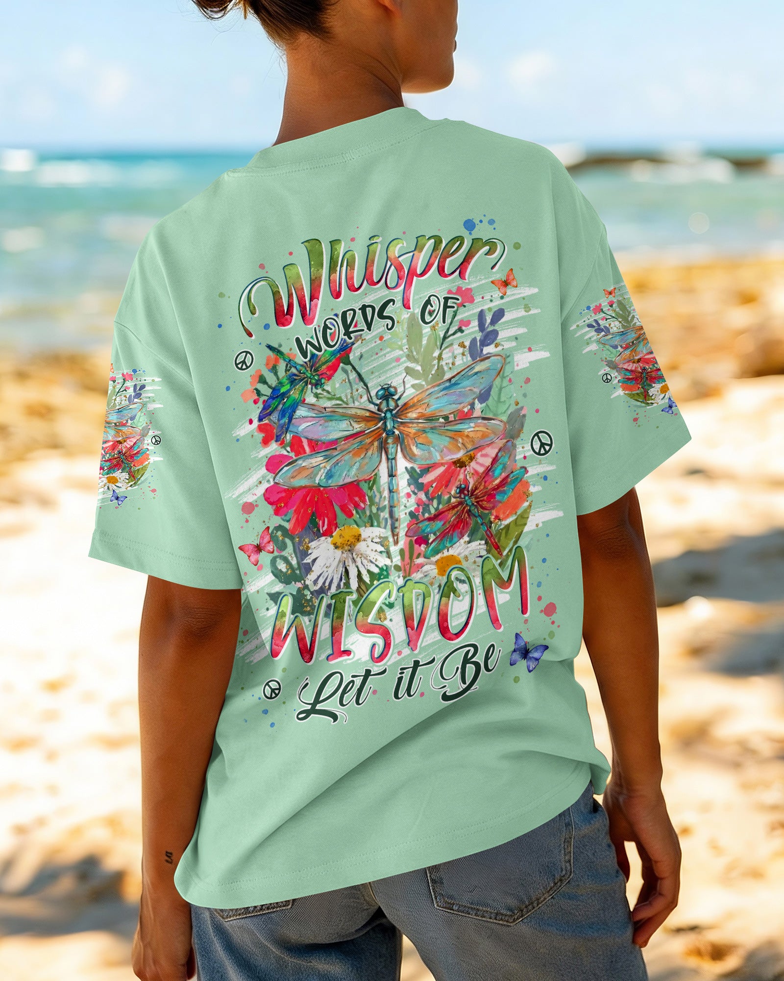 WHISPER WORDS OF WISDOM LET IT BE DRAGONFLY ALL OVER PRINT - TYLN0306262