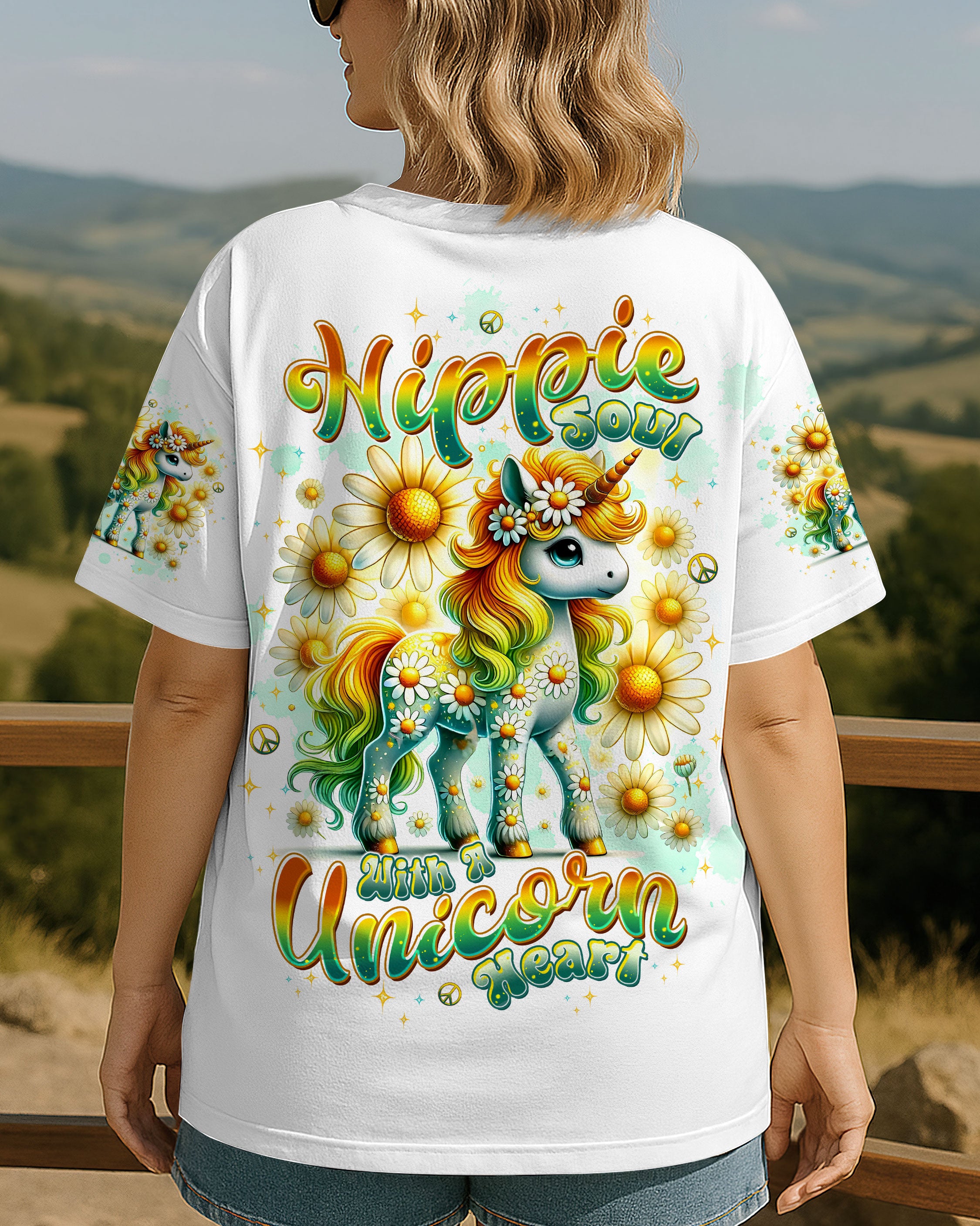 HIPPIE SOUL WITH A UNICORN HEART ALL OVER PRINT - TLTW1107253