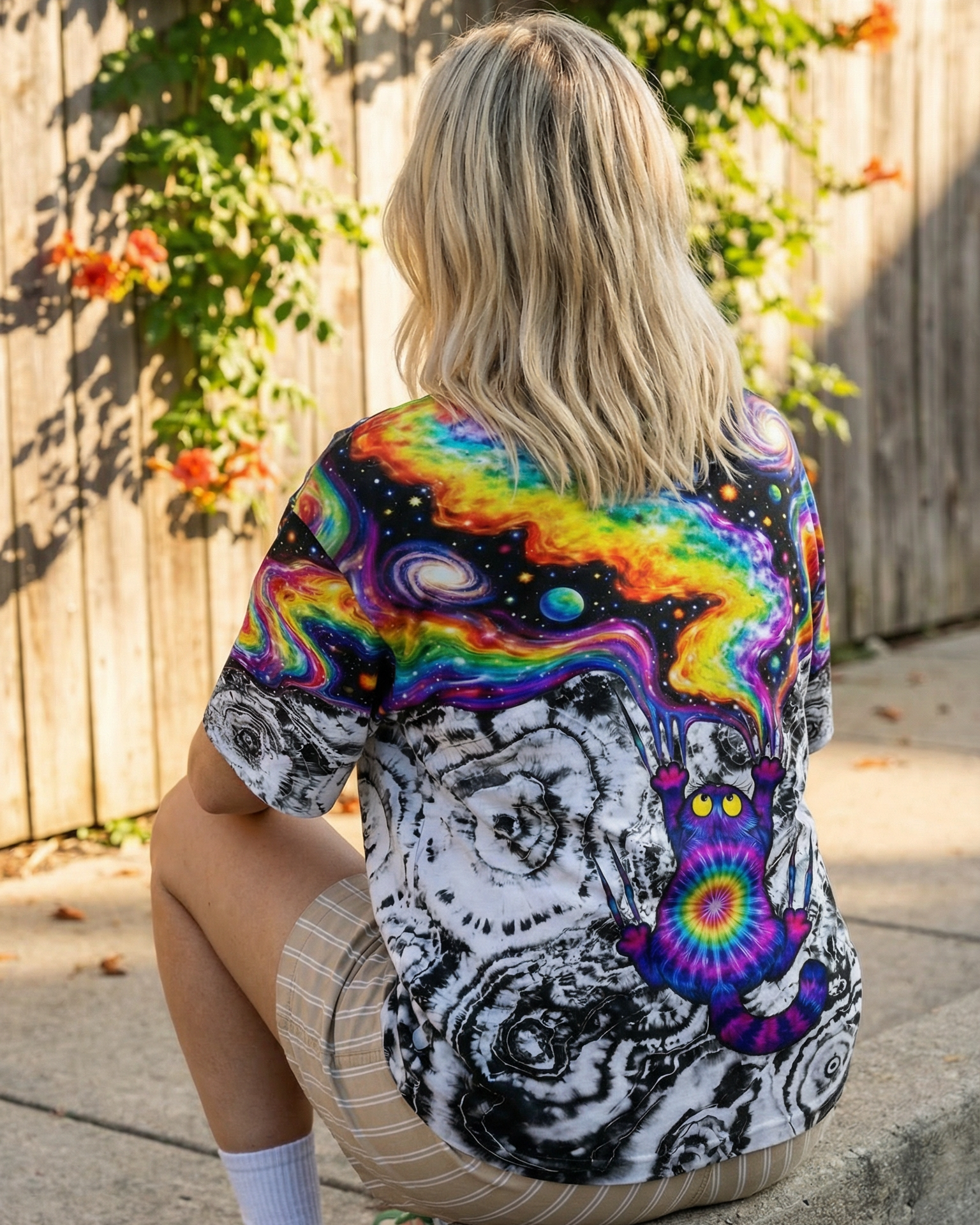 SCRATCHING CAT GALAXY ALL OVER PRINT - KMTM1201261