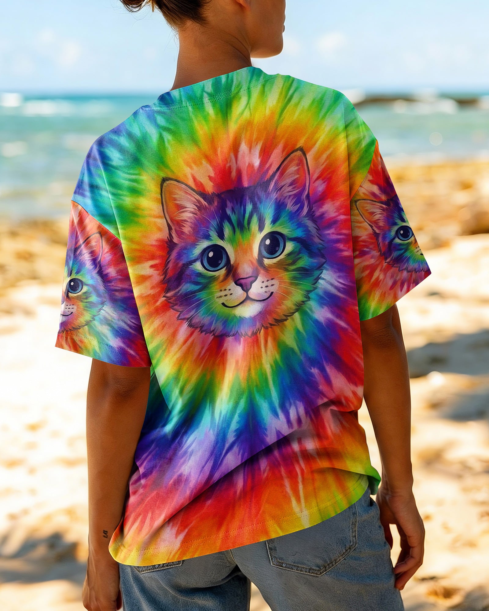 COLORFUL CAT SPIRIT ALL OVER PRINT - TYPQ2602261