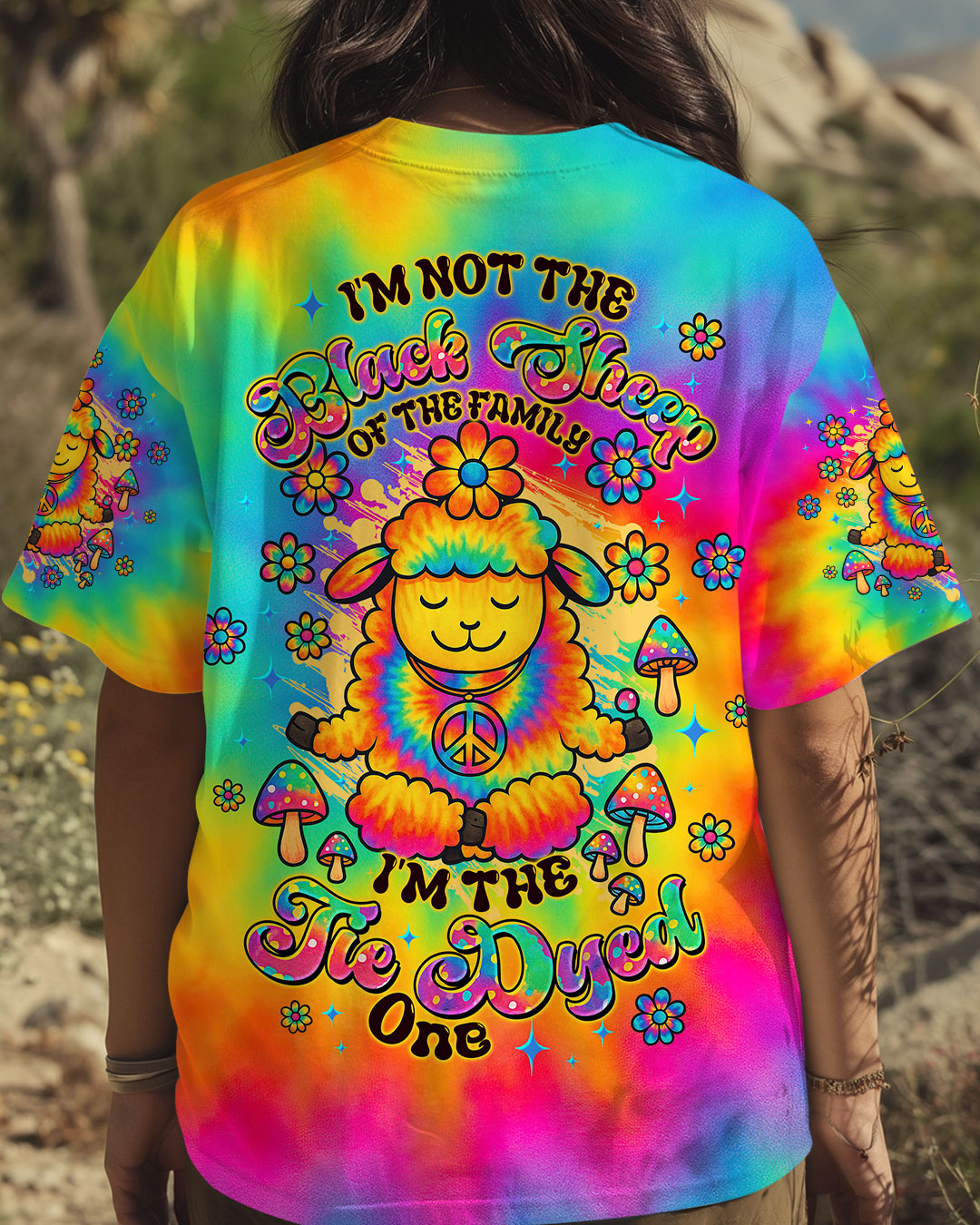 I'M NOT THE BLACK SHEEP TIE DYE ALL OVER PRINT  - TLTW2406253