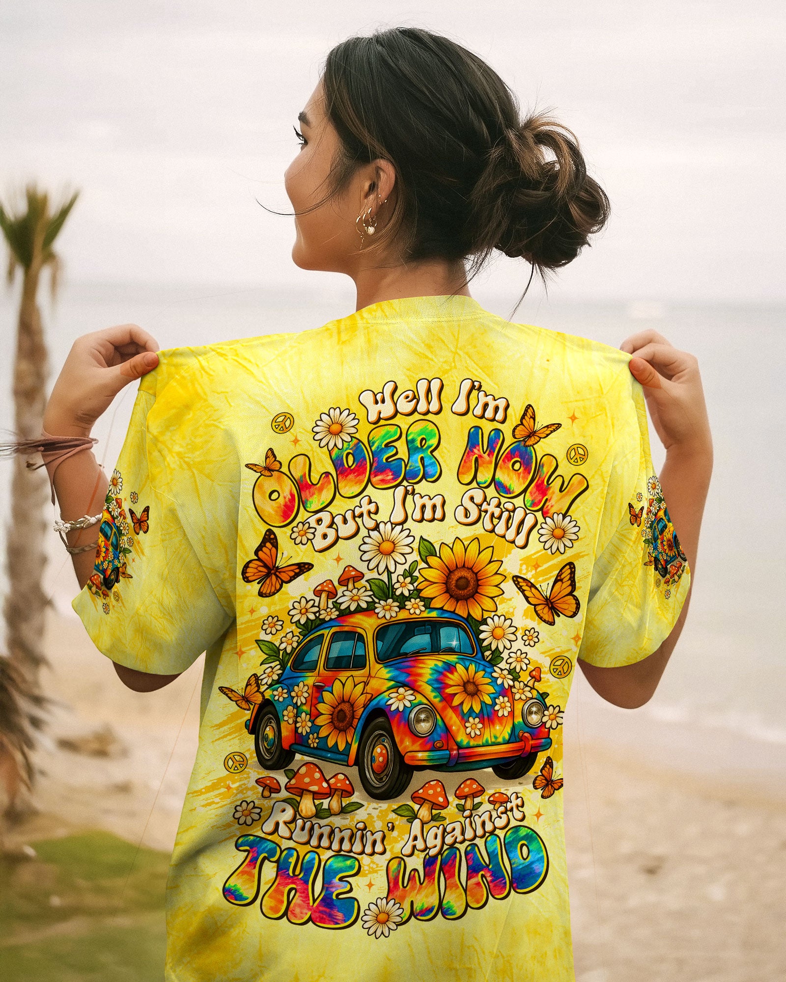RUNNING AGAINST THE WIND CAR TIE DYE ALL OVER PRINT - TLTR1009252