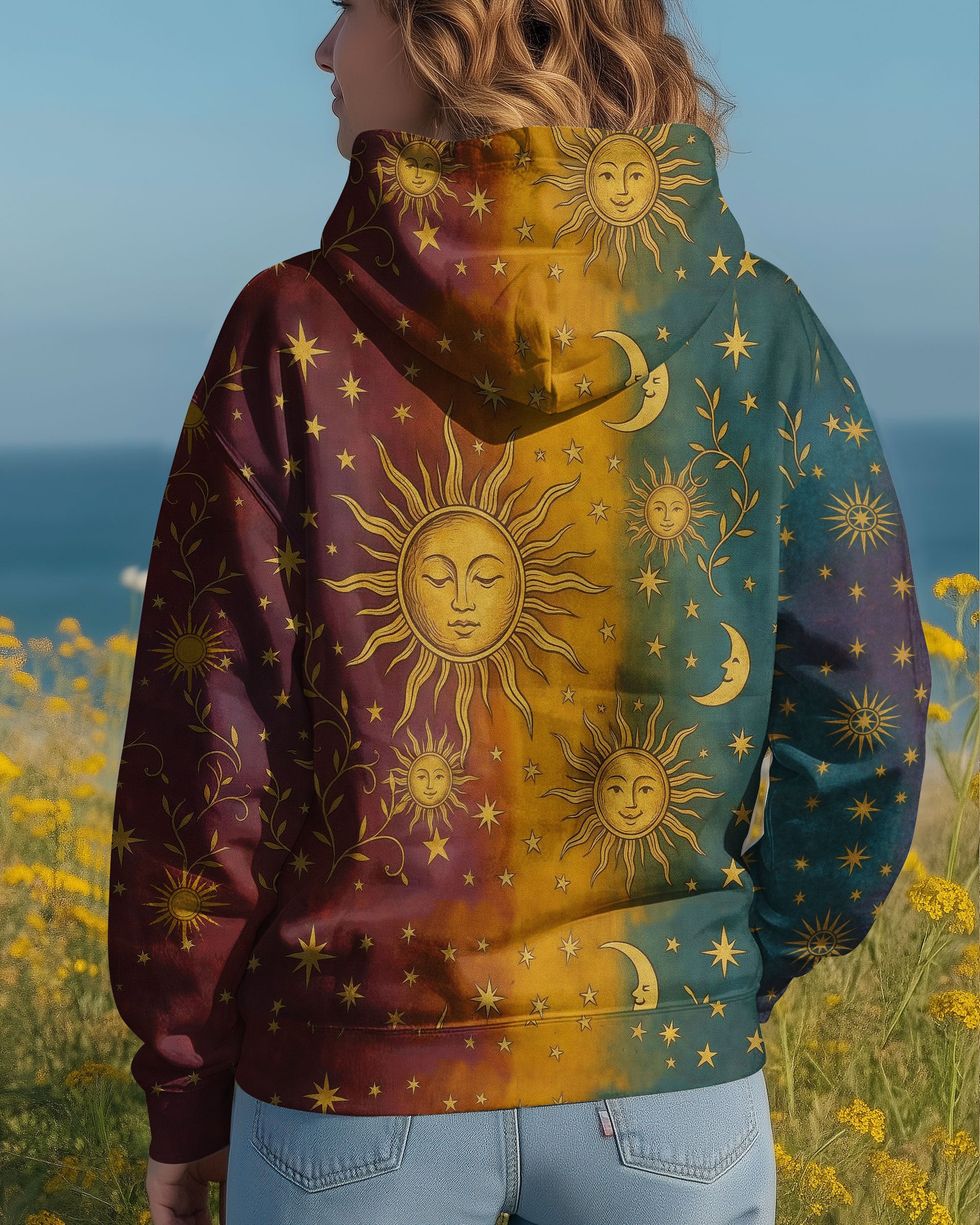 VINTAGE SUN MOON STARS ALL OVER PRINT - TLTW2511252