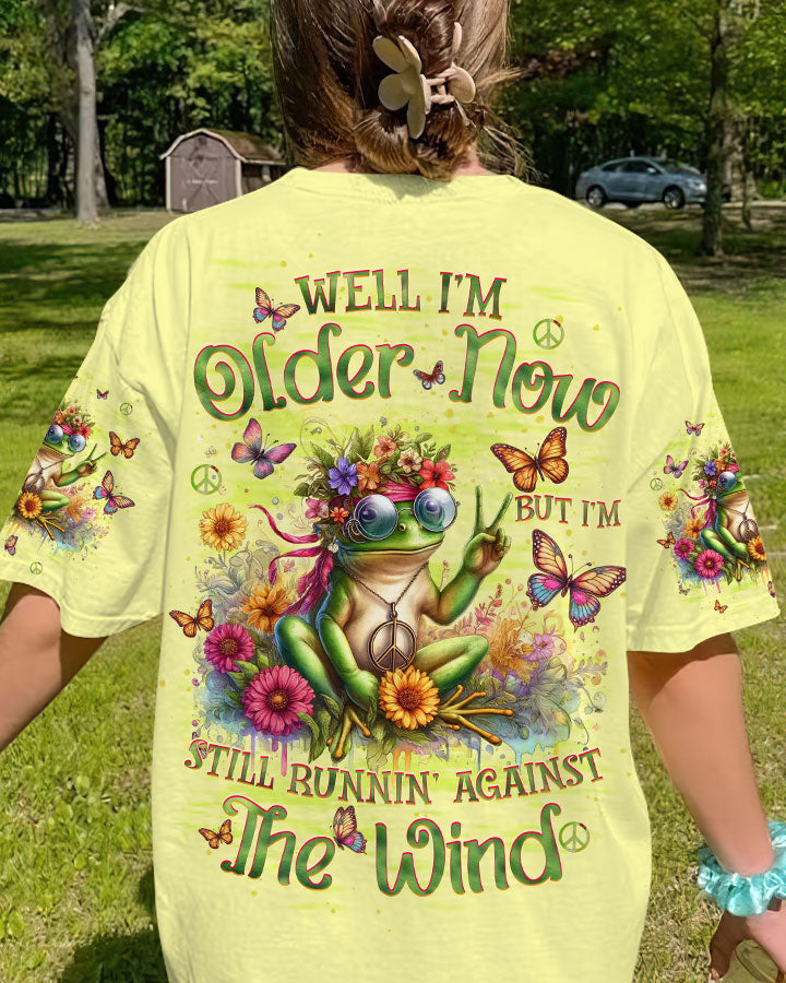 RUNNING AGAINST THE WIND FROG ALL OVER PRINT - TLTW0506244