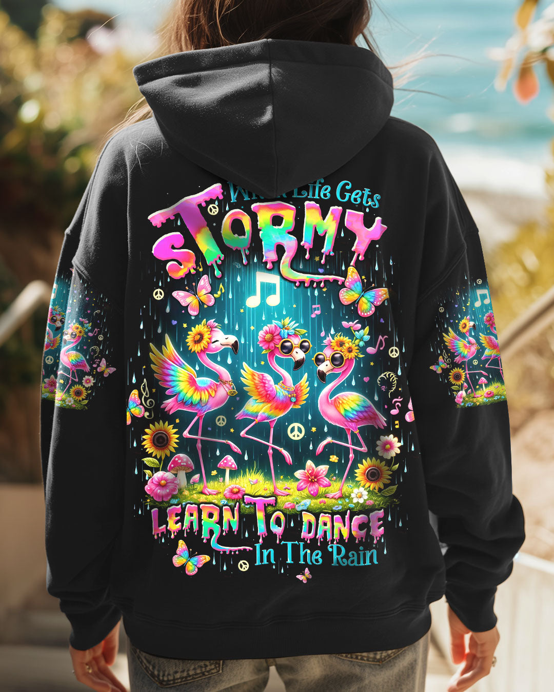 DANCE IN THE RAIN FLAMINGO ALL OVER PRINT - TLTW1809244