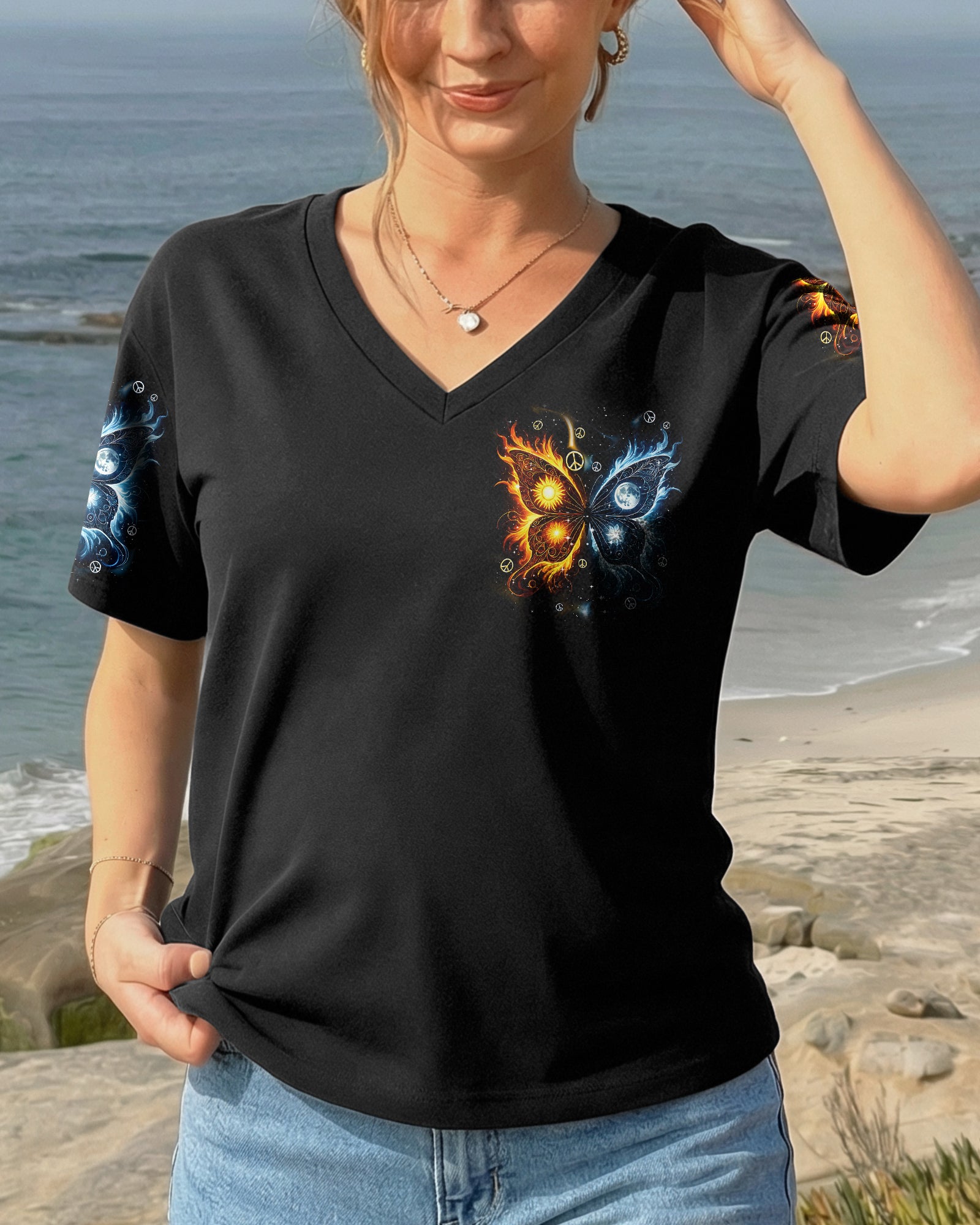LIVE BY THE SUN BUTTERFLY ALL OVER PRINT - TYQY1102263