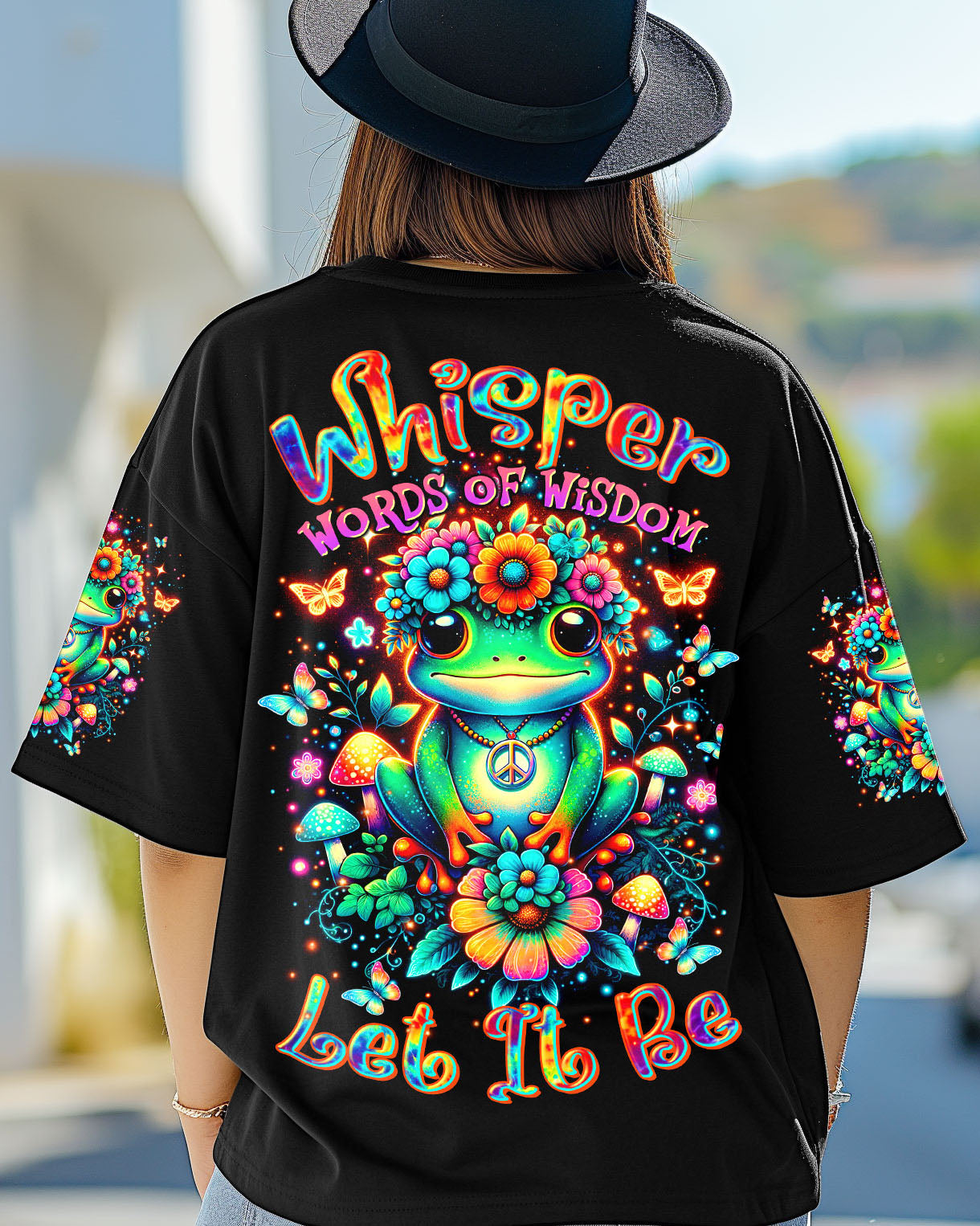 WHISPER WORDS OF WISDOM LET IT BE FROG ALL OVER PRINT  - TLTR2207251