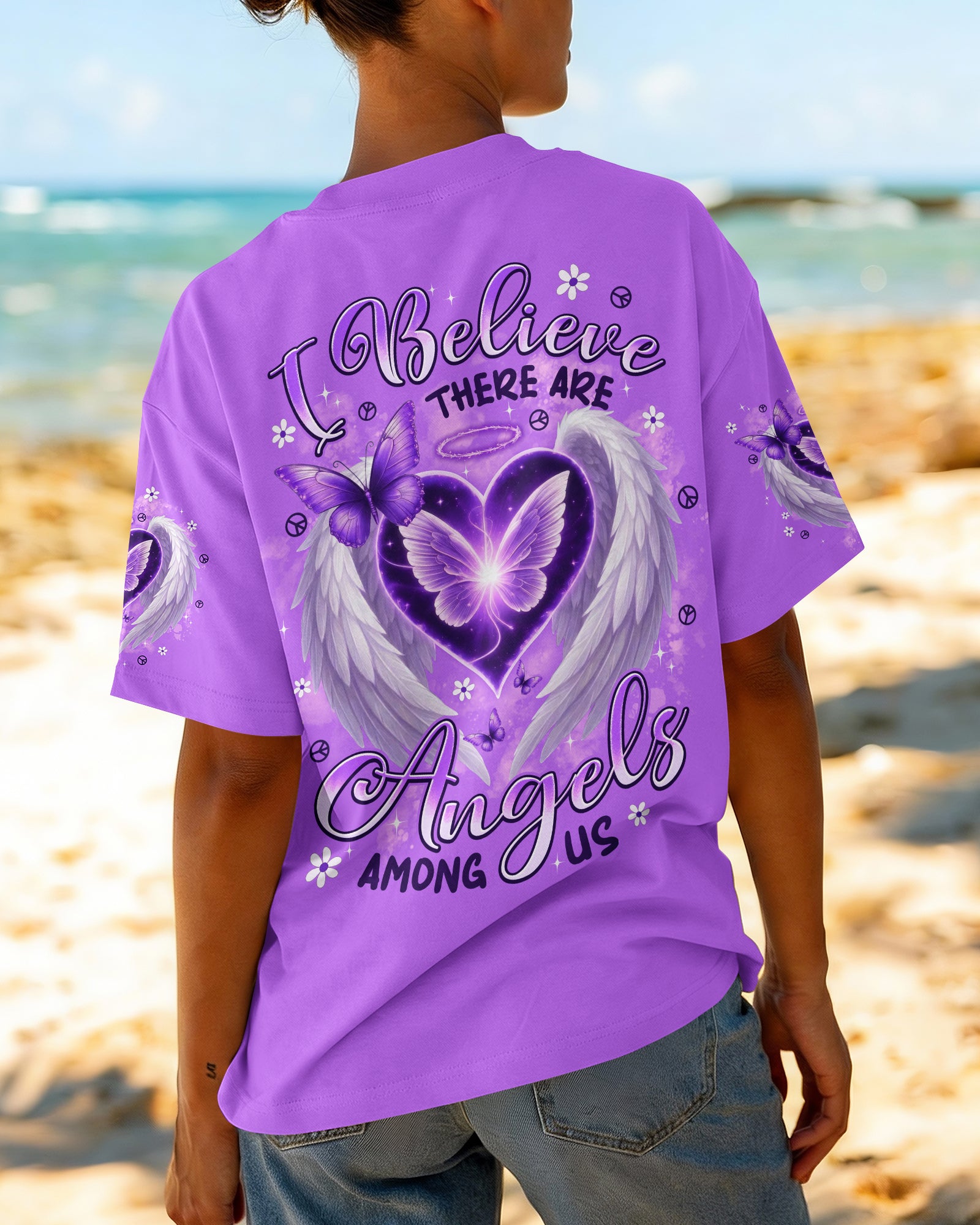 I BELIEVE THERE ARE ANGELS AMONG US ALL OVER PRINT - TYPQ0203262