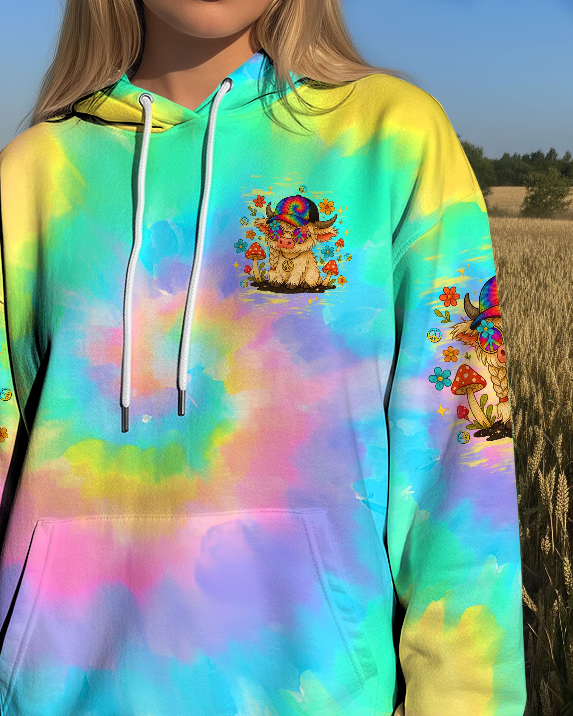 HEIFER SWITCH COW TIE DYE  ALL OVER PRINT - TLTW0411252