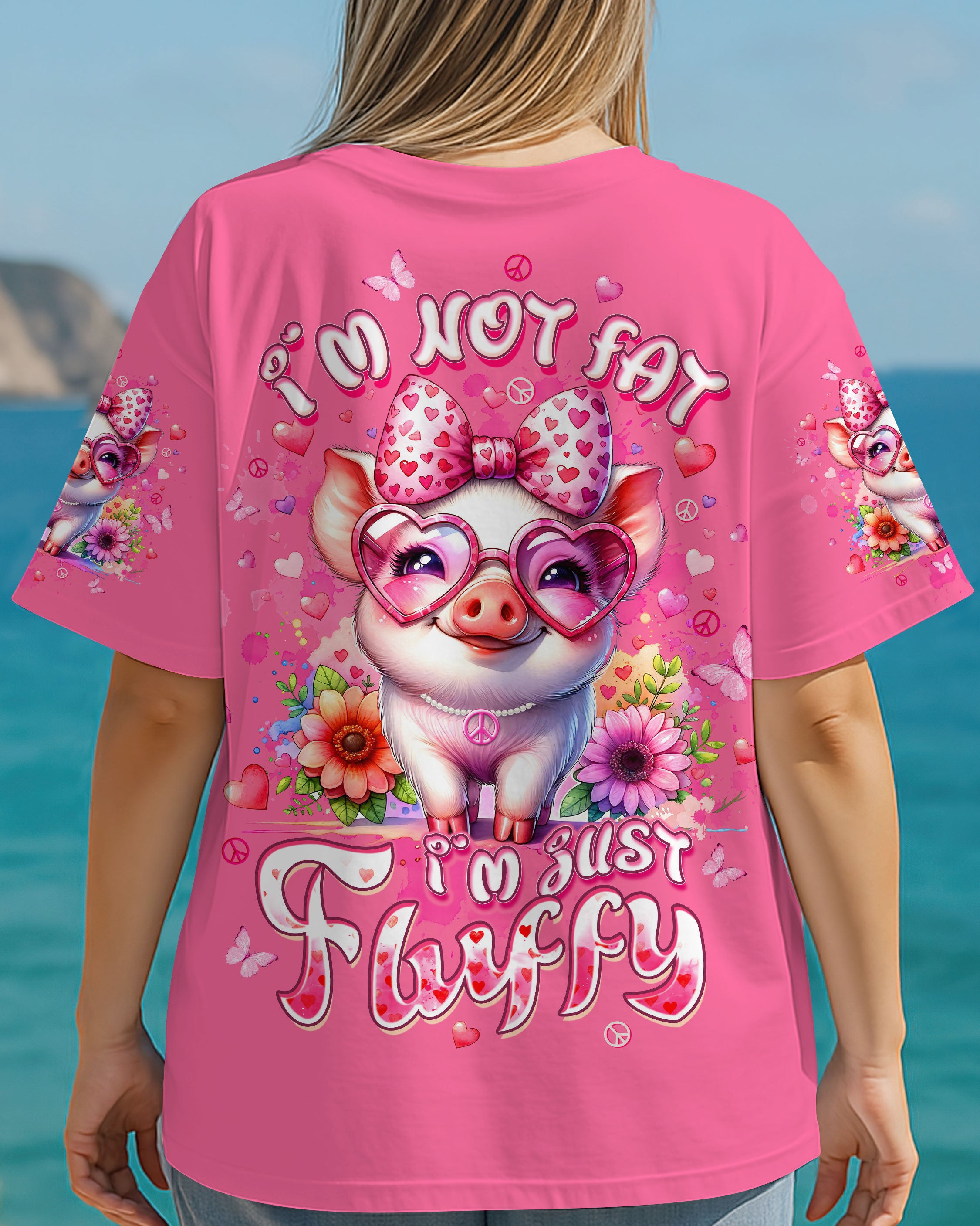 I'M JUST FLUFFY PIG ALL OVER PRINT - TLTW2508252