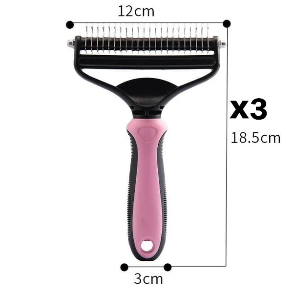 ⏳LAST DAY: Only 9.9￡！🎉 #1 in UK Pet Grooming 2026 🏆Professional Double-Sided Deshedding Brush for Dogs & Cats – Reduces Shedding by 90%💪
