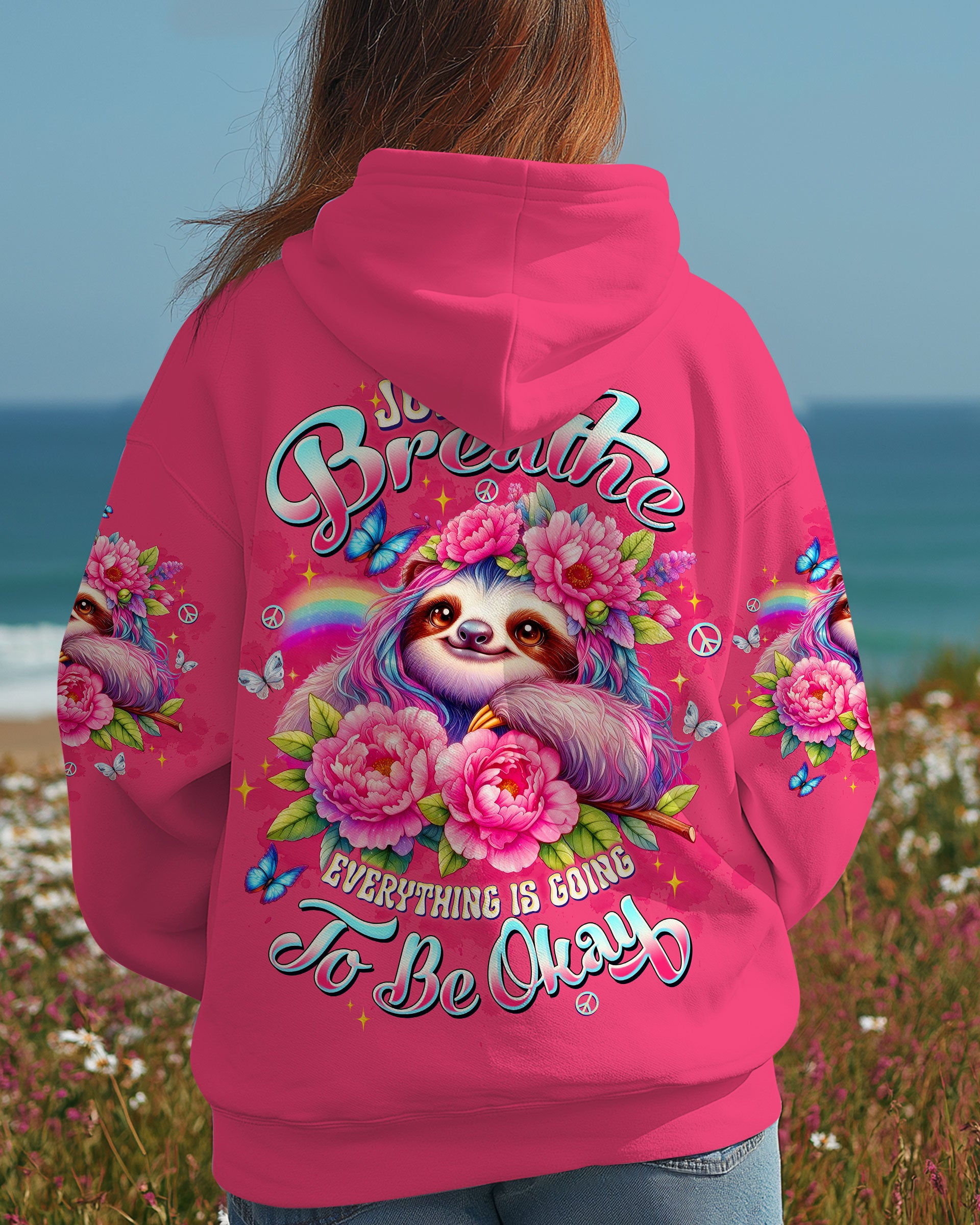 JUST BREATHE SLOTH ALL OVER PRINT - TLTW2410253