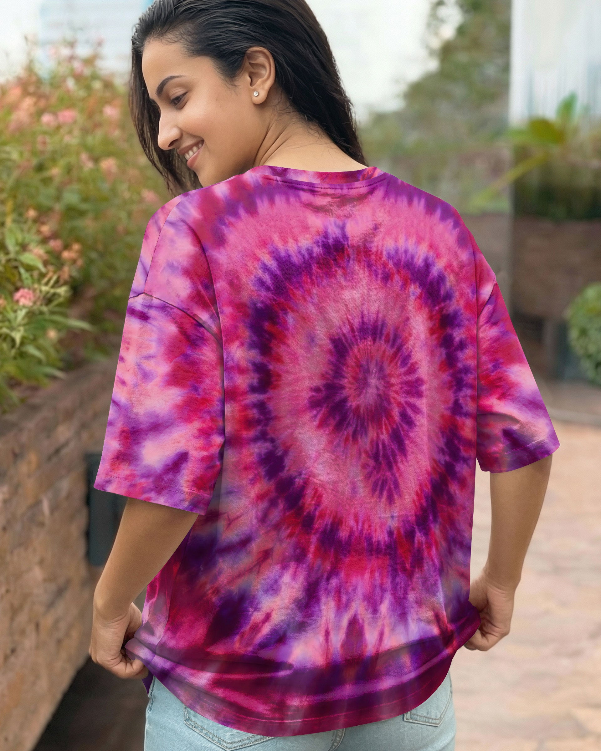 FUNNY CAT PINK PURPLE SWIRL PATTERN ALL OVER PRINT - TLTW2512251