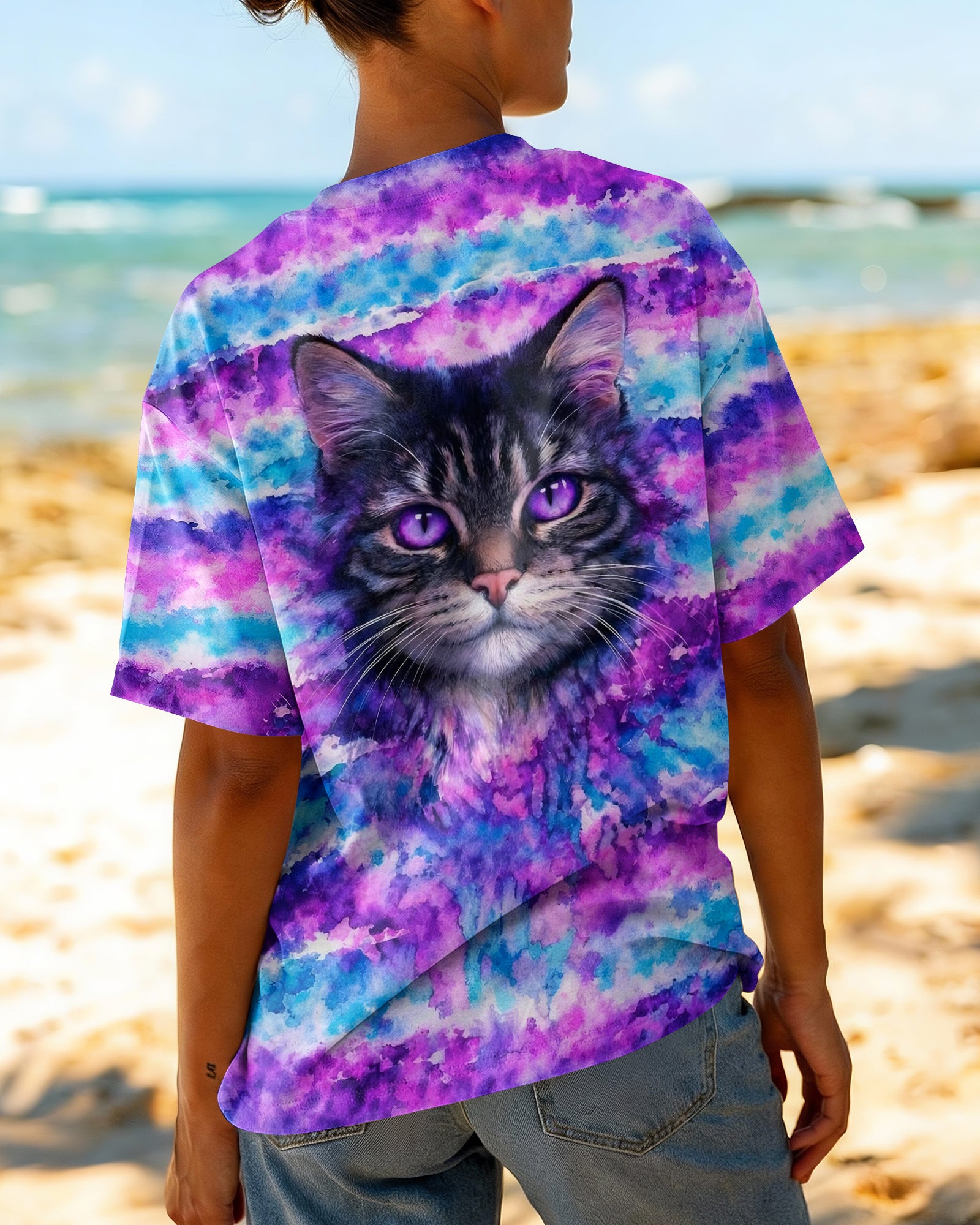 MYSTICAL CAT ALL OVER PRINT - TLNO0903262