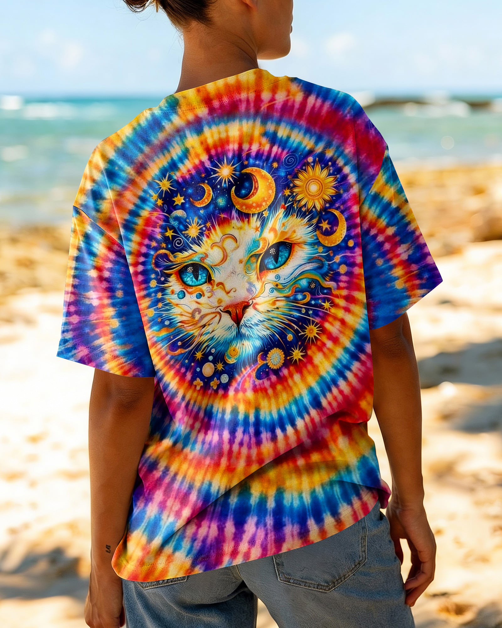 CELESTIAL CAT SWIRL ALL OVER PRINT - TLHN0203262