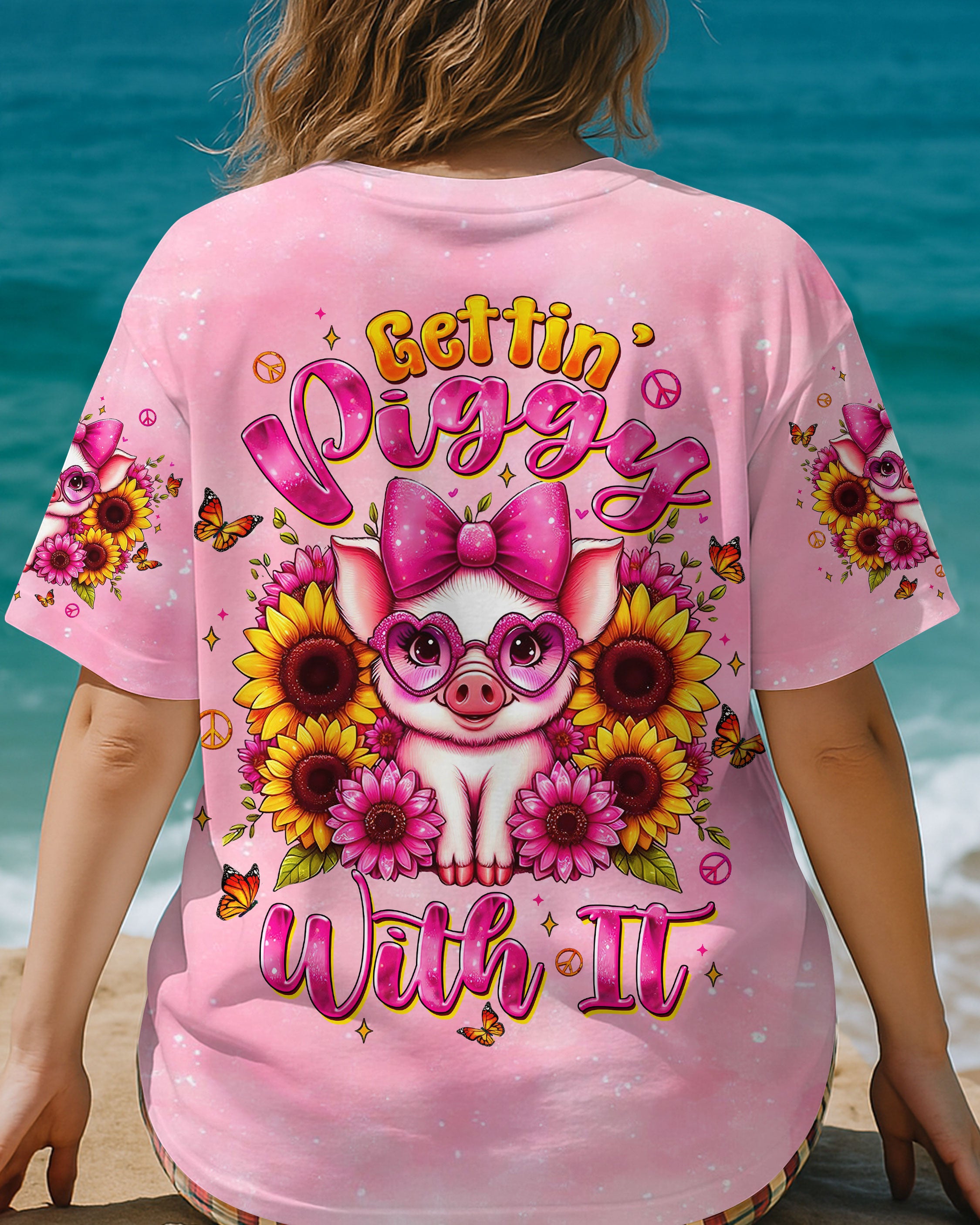 GETTIN' PIGGY WITH IT PIG ALL OVER PRINT - TLTW1607252