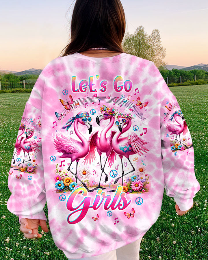LET'S GO GIRLS FLAMINGO ALL OVER PRINT - TLTW2012233