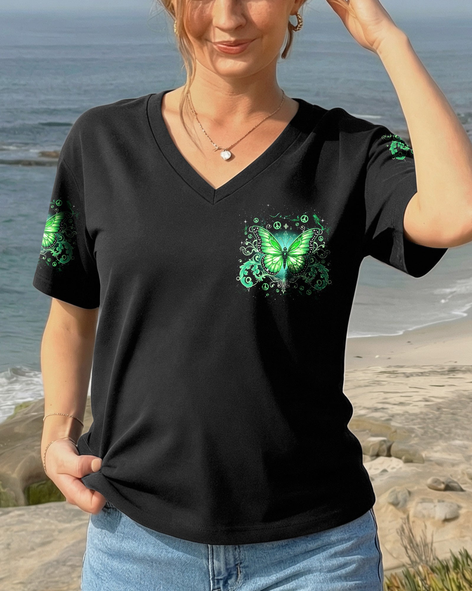 JUST BREATHE BUTTERFLY ALL OVER PRINT - TYQY2803262