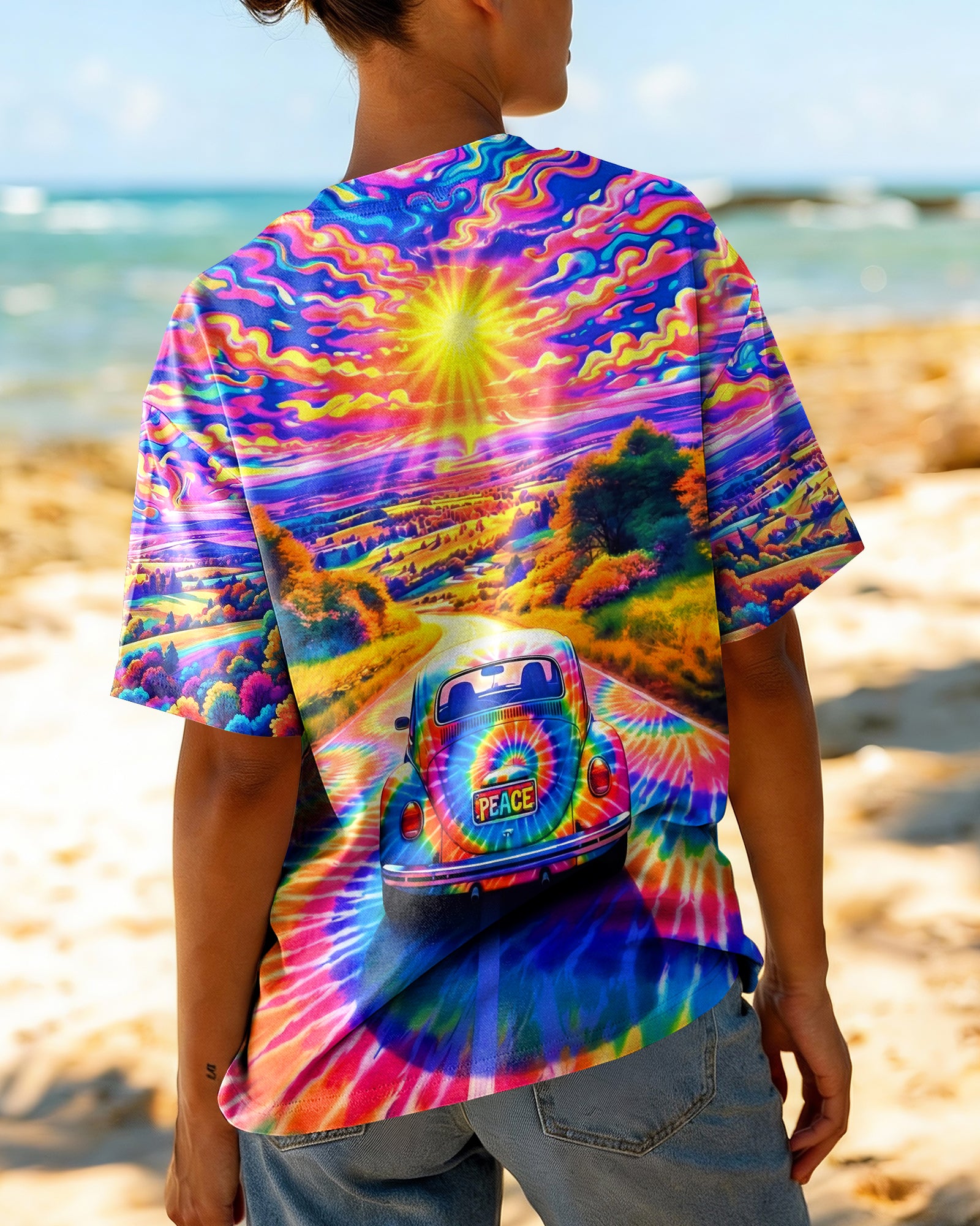 RADIANT HIPPIE CAR ALL OVER PRINT - YHHG0402263
