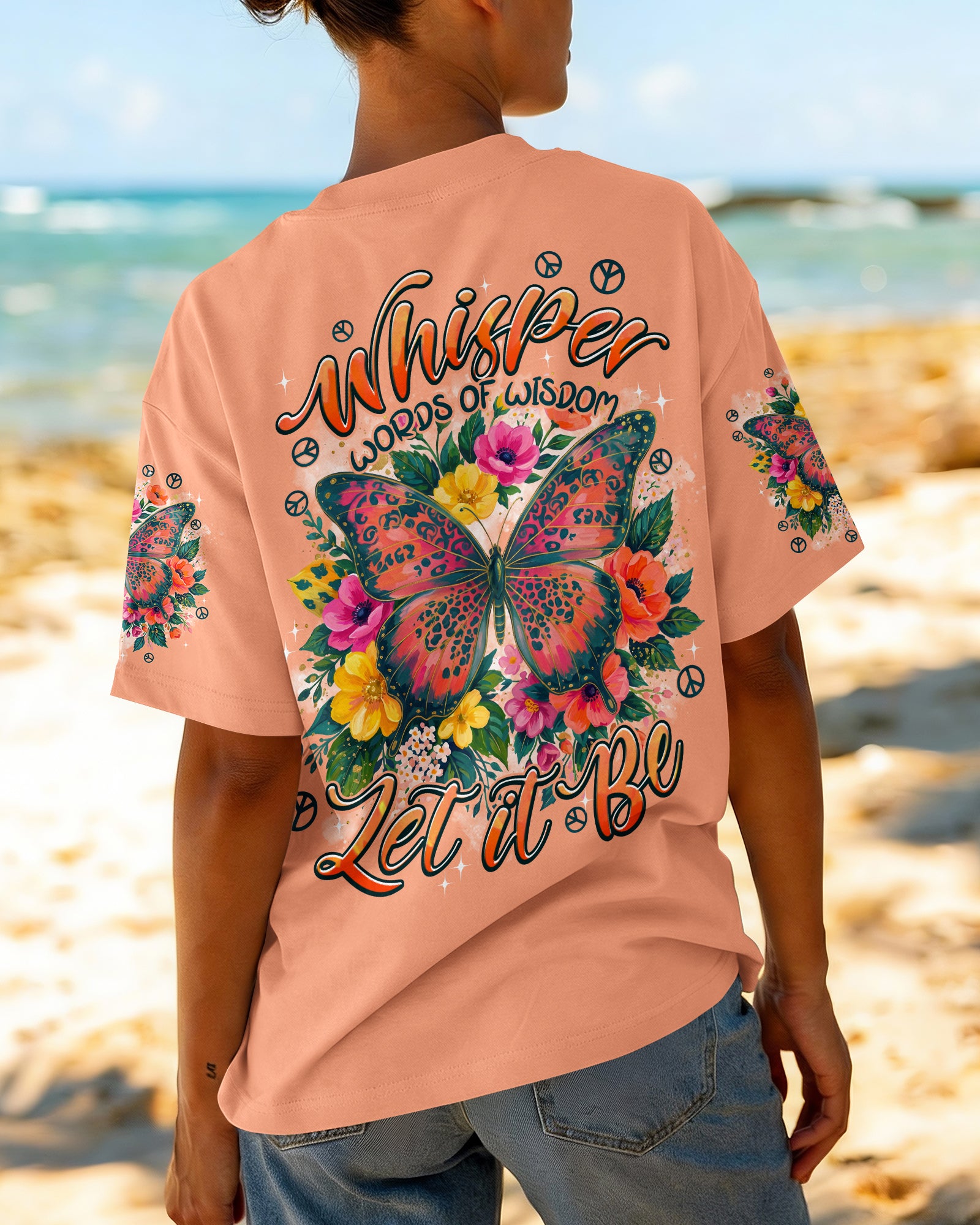 WHISPER WORDS OF WISDOM LET IT BE BUTTERFLY ALL OVER PRINT - TYPQ2207263